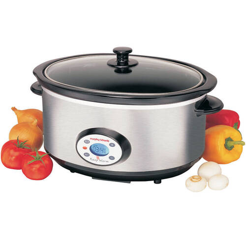 Morphy Richards 48730 6.5L Electric Digital Stainless Steel Slow Cooker - Online 247Deals