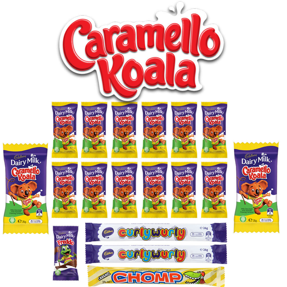 18pc Cadbury Caramello Koala Kids Super Showbag w/Milky