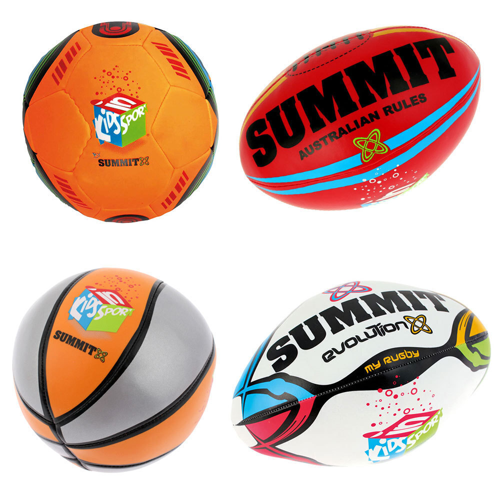 Summit Kids Sport Soft Ball//Indoor//Outdoor//Child//Toddler//Toy//Footy//Soccer//Rugby