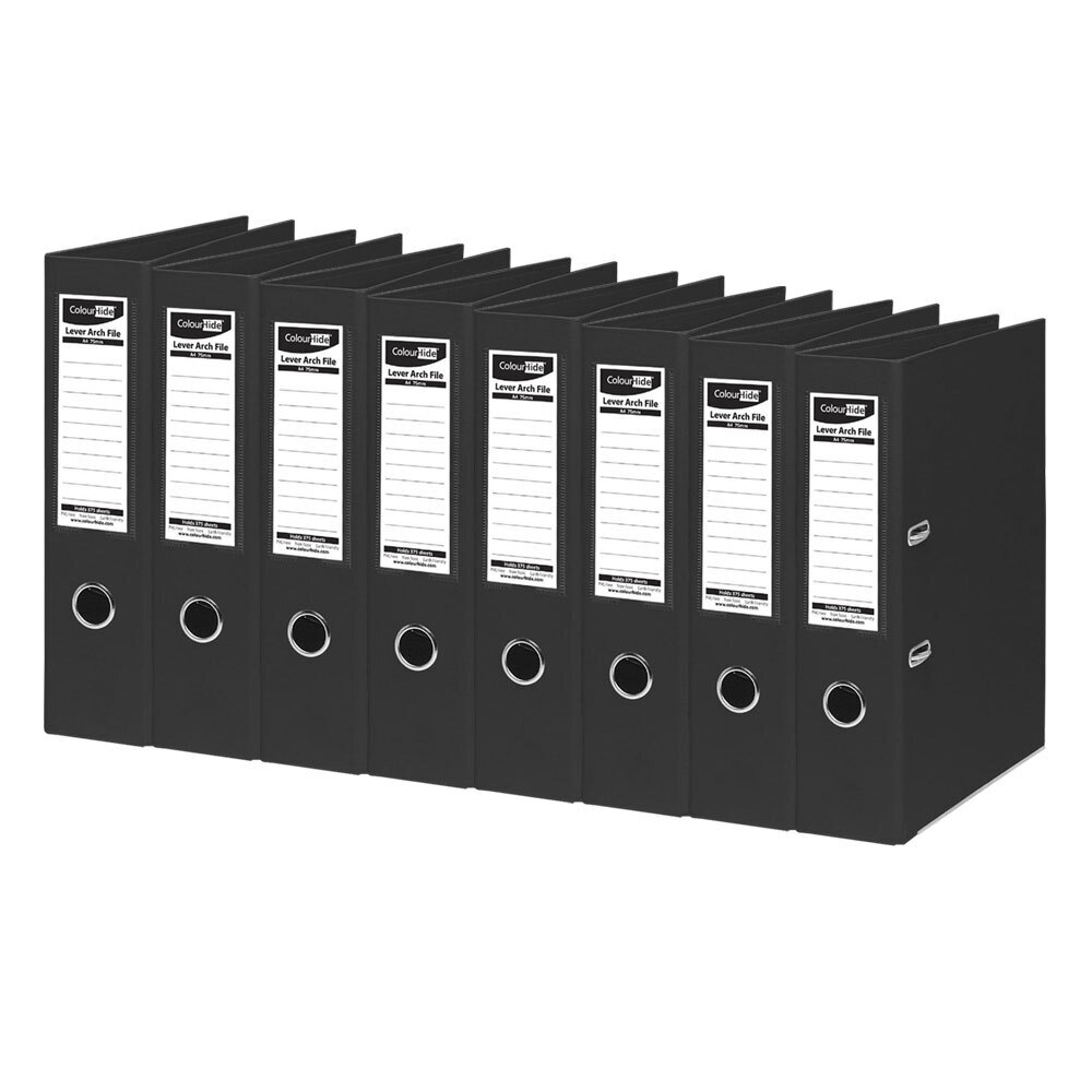 8x ColourHide A4 375 Sheets Lever Arch File/Binder/Folder Paper