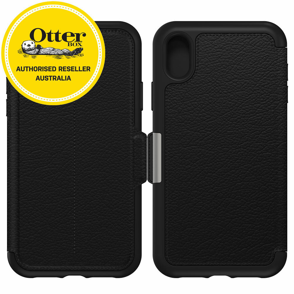 Otterbox Strada Folio Cover Case for iPhone XR Leather Wallet w/ Card