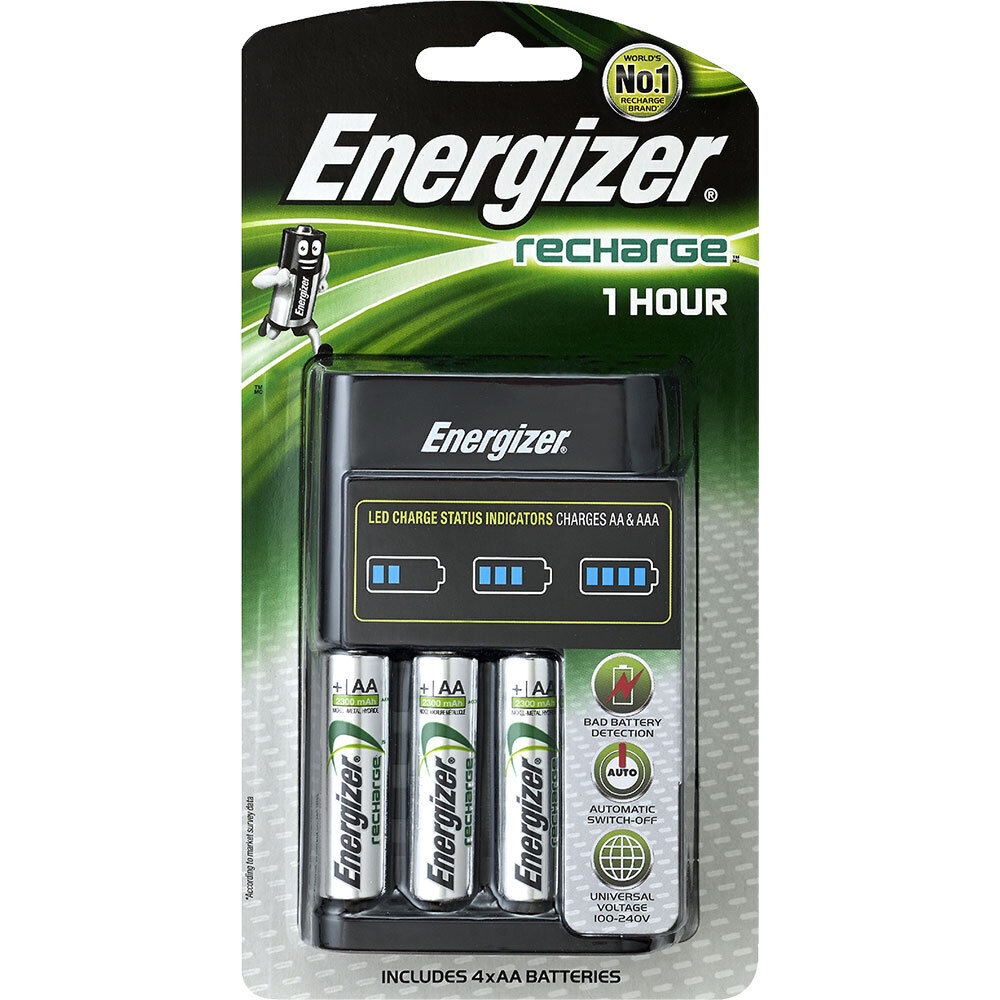 4pc Energizer AA Universal Rechargeable 2300 mAh Batteries w/Fast