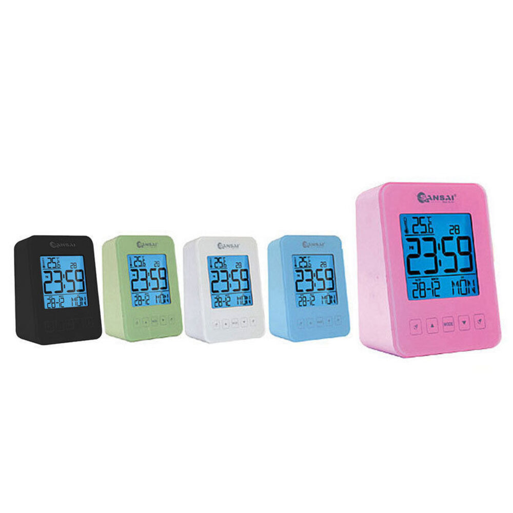Sansai CR-071B LCD Alarm Clock Date Temp Digital Display ...