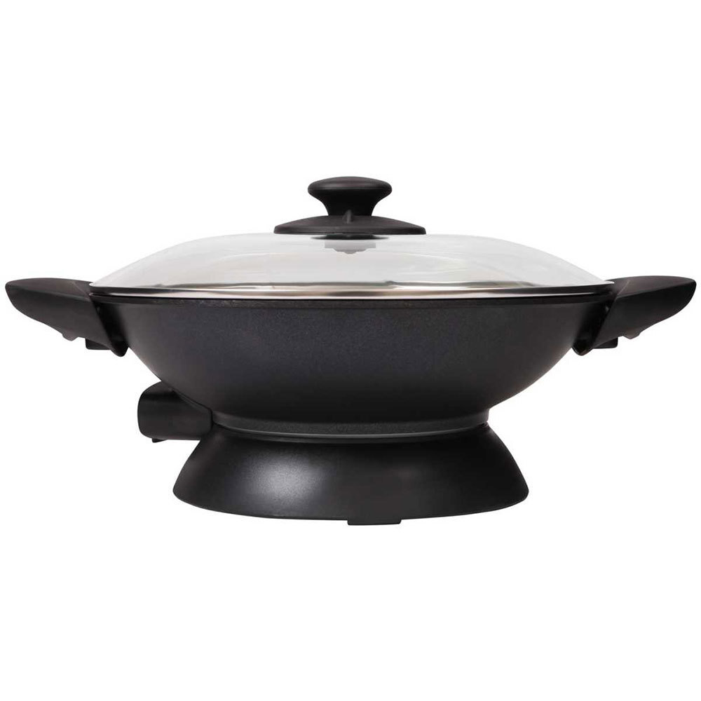 Kambrook Black Large Electric Essentials 5L Wok 2200W NonStick/Stir