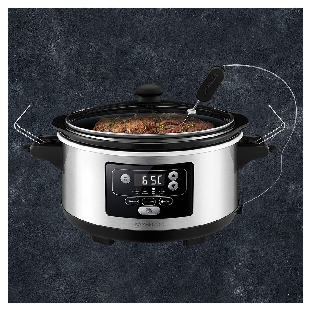 Kambrook Culinary Temp Control 275W Electric Stainless Steel Slow