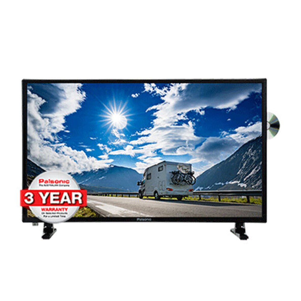 Palsonic HD 24" 60cm LED TV/Screen w/Inbuilt DVD Player/HDMI/USB Ports