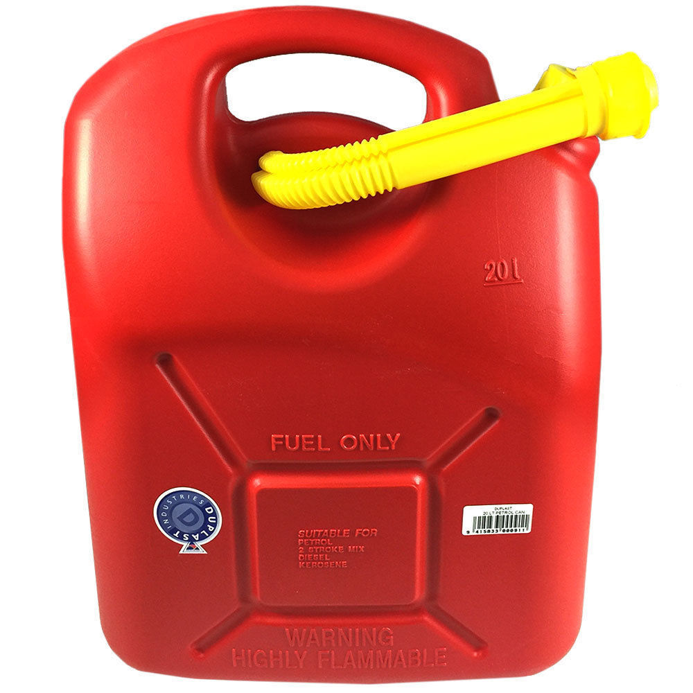 20L Petrol Fuel Container Red Heavy Duty Can Storage for Kerosene