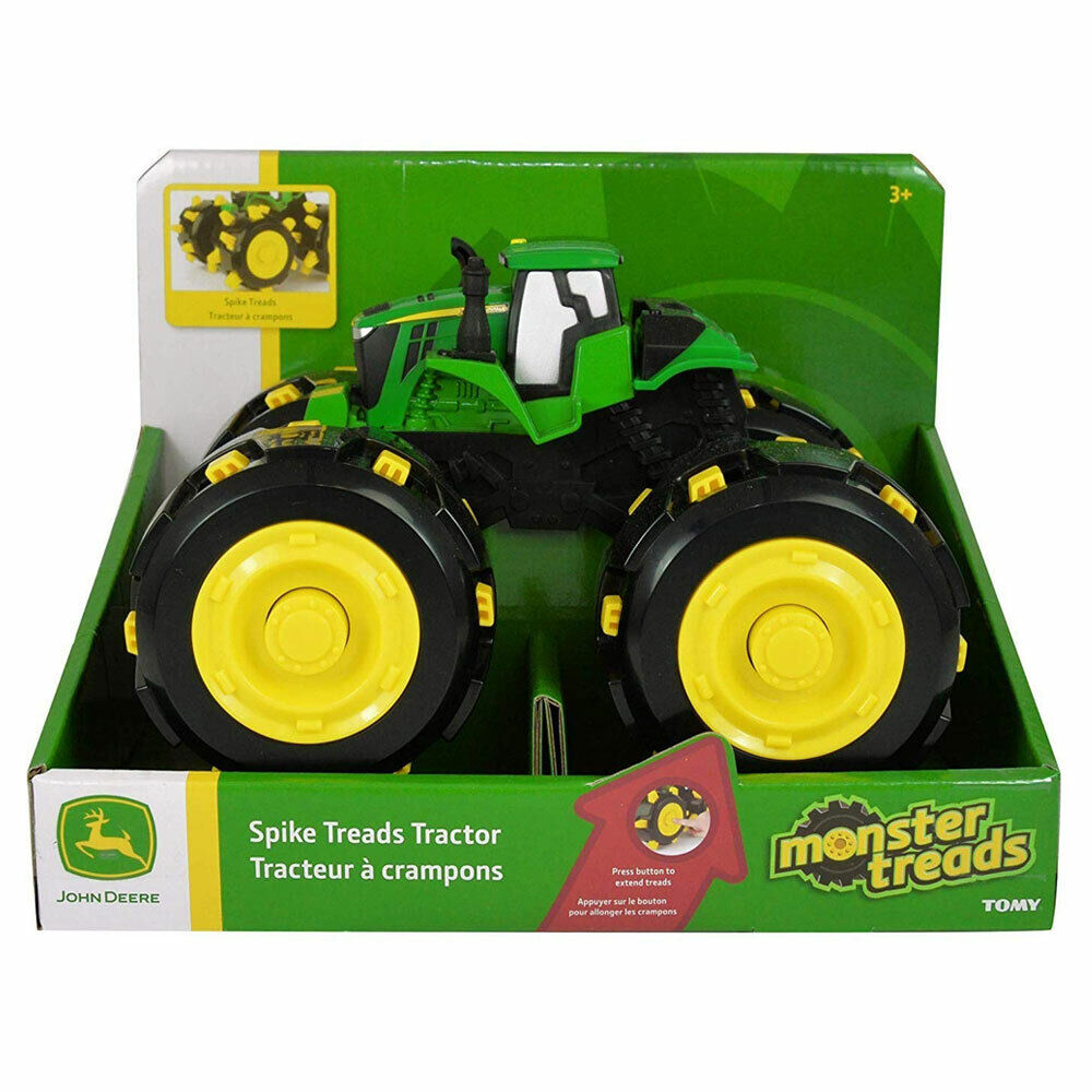 John Deere Monster Retractable Wheels Spike Treads Tractor/Truck Kids