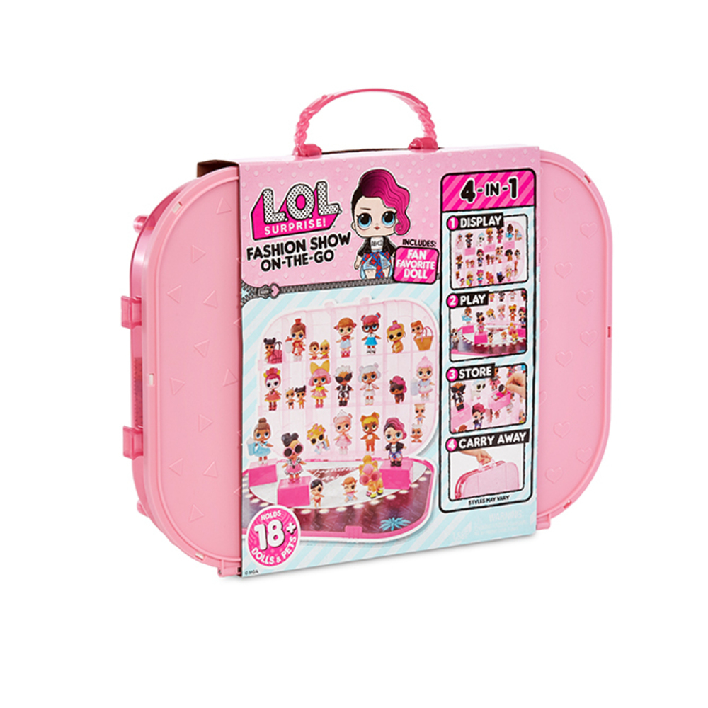 LOL Surprise Carrying Case Fashion Show On The Go Storage f/Doll