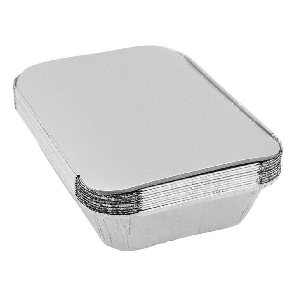 10PK Lemon & Lime Silver Foil Container/Storage Food BBQ Dish Tray