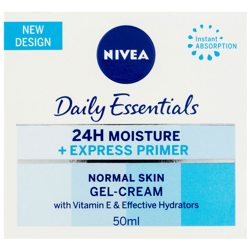 3x Nivea Daily Essentials Express Hydration Primer Normal Skin 50ml 24H