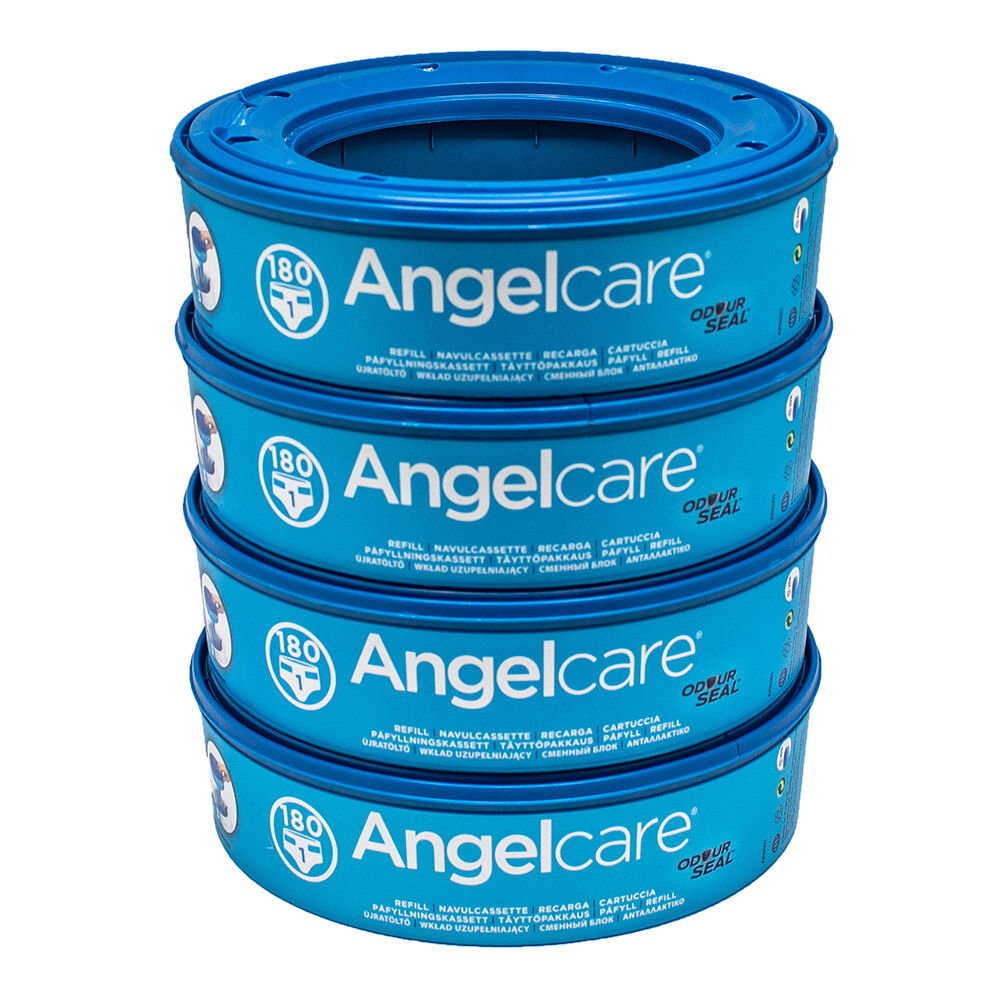 4PK Angelcare Baby Nappy Diaper Disposal System Bin Cassette Refill For