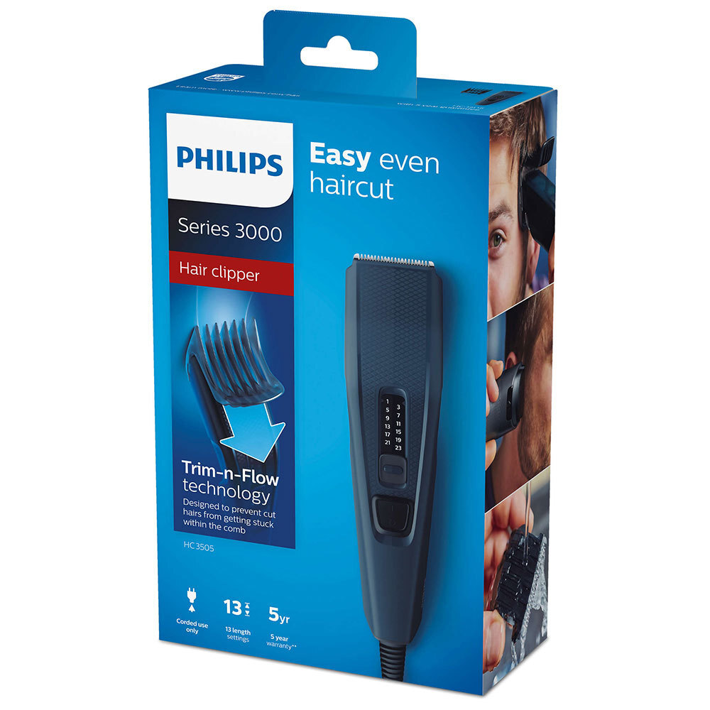Phillips HC3505 Trim-n-Flow Corded Men Hair Clipper Trimmer Beard