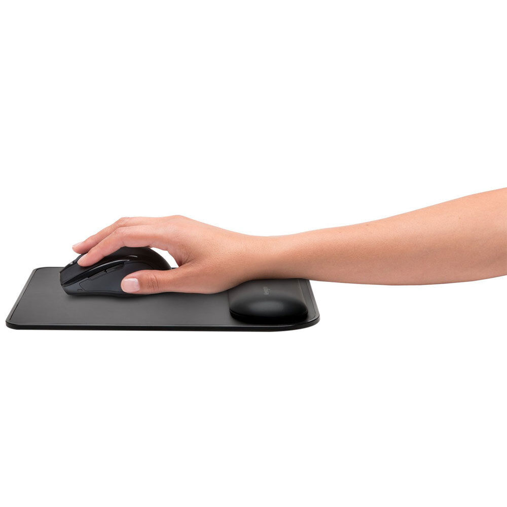 Kensington Ergosoft PC Computer/Laptop Mousepad Mat Mouse Pad w/ Wrist Rest BLK 85896558880 eBay