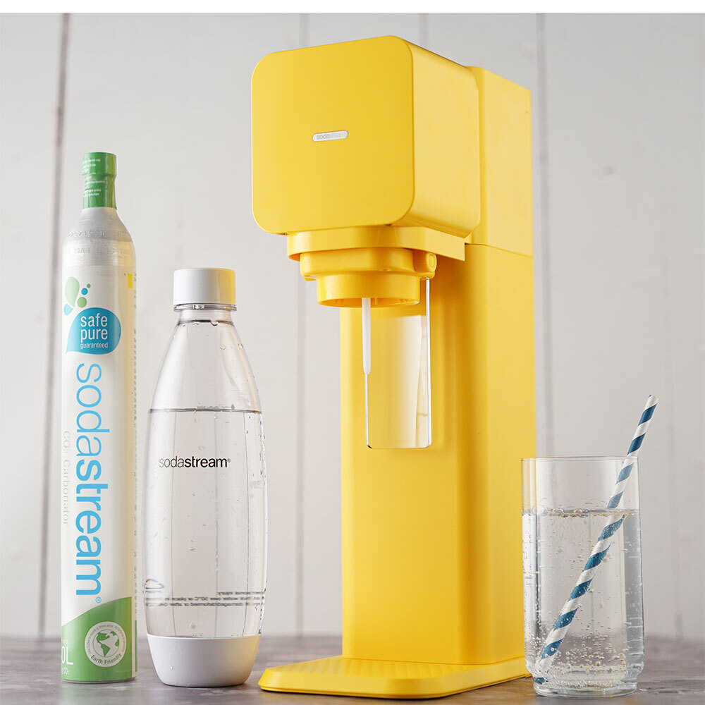 Yellow Soda Stream Home Play Soft Fizzy Bubble Sparkling Drinks Maker