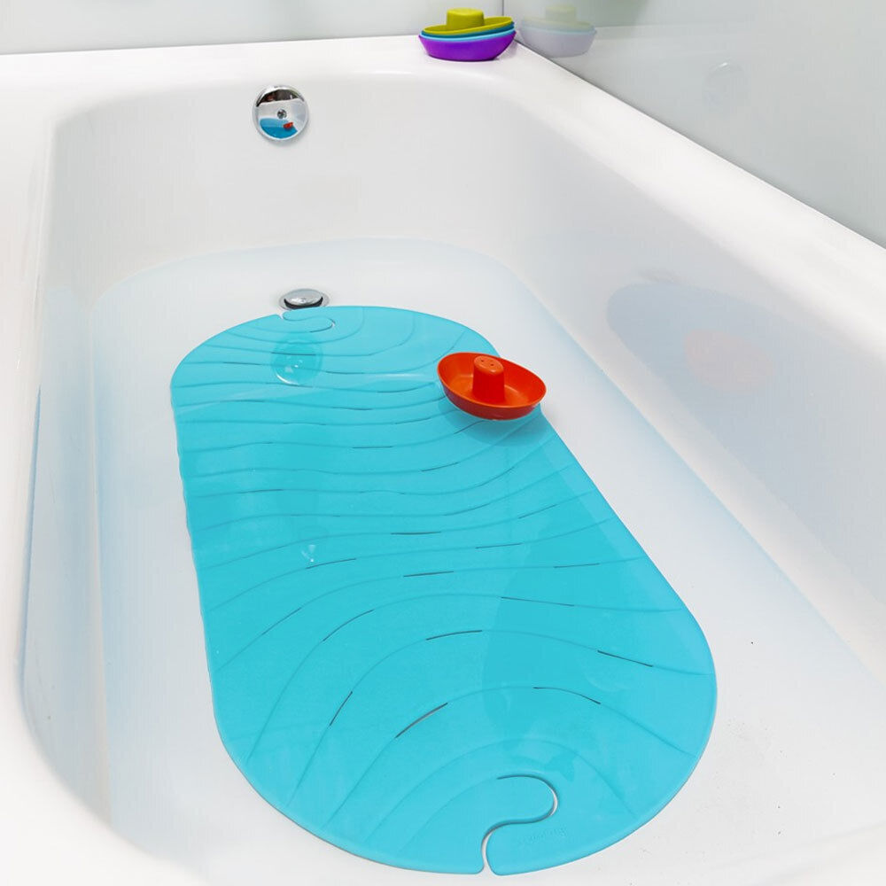 Boon Blue 92cm Ripple Bath Mat Non Slip Safety Grip Baby Kids Toddler Shower Tub 669028111923 eBay