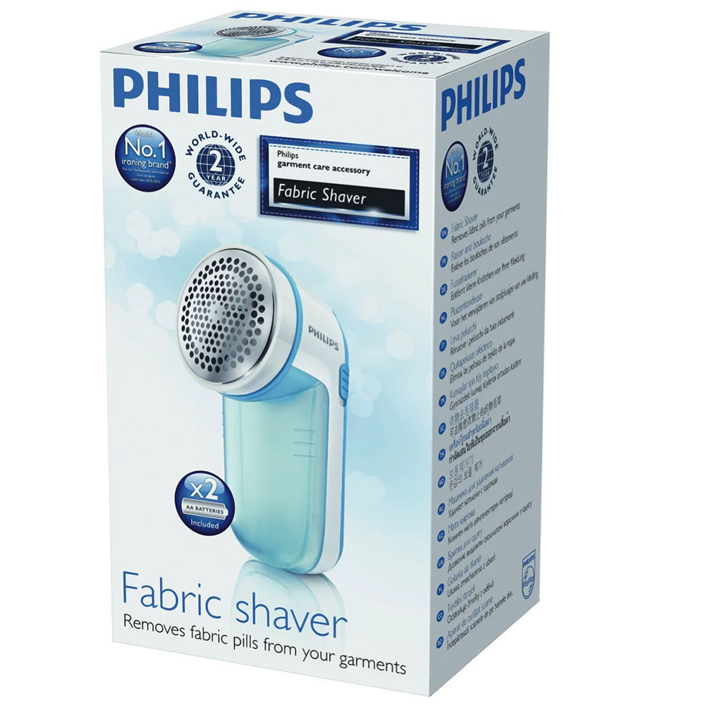 Philips Portable Fabrics Shaver Clothes Sweater Lint Pill Fluff Remover