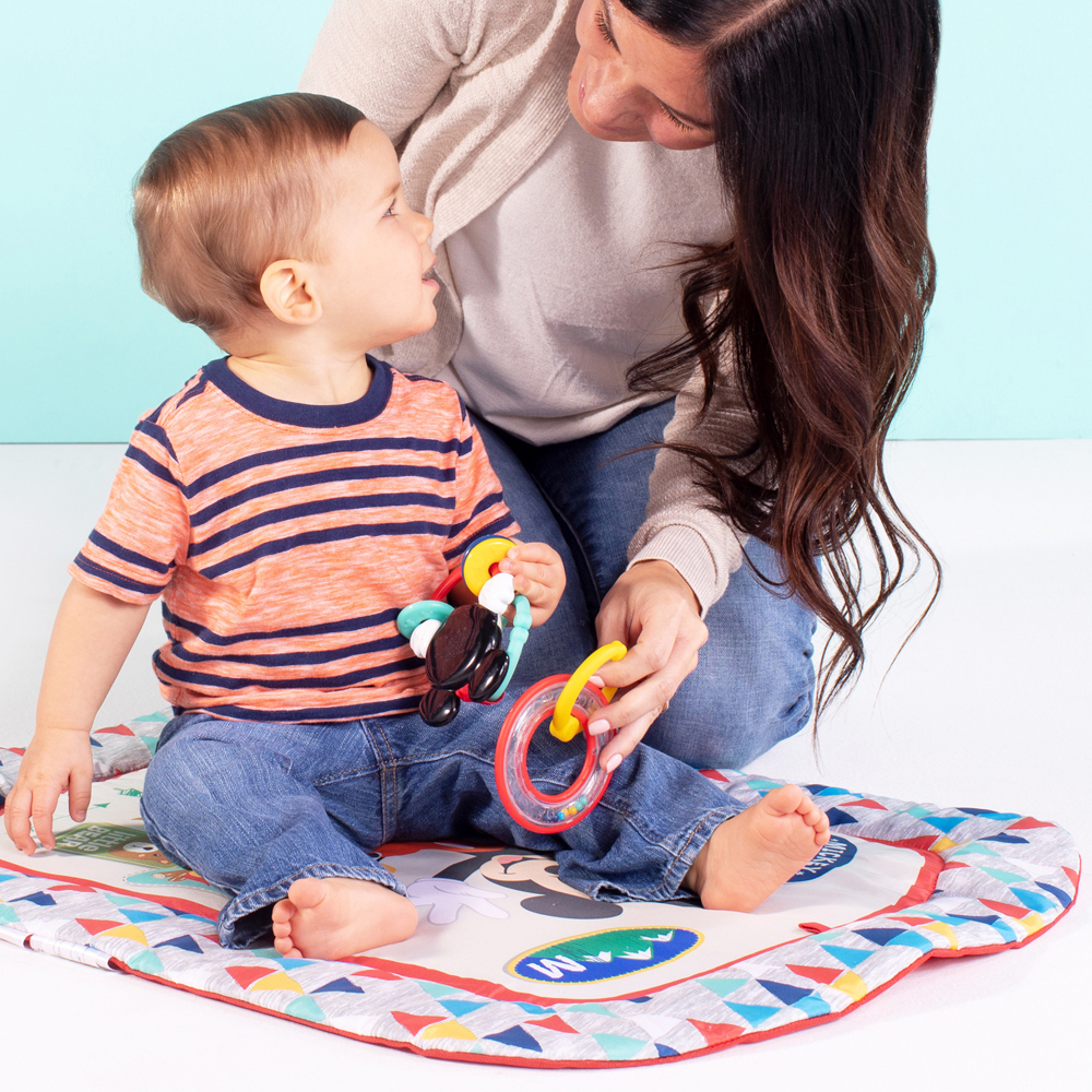 Bright Starts 0m+ Baby/Infant Tummy Time Prop Play Mat Rattles/Toys eBay