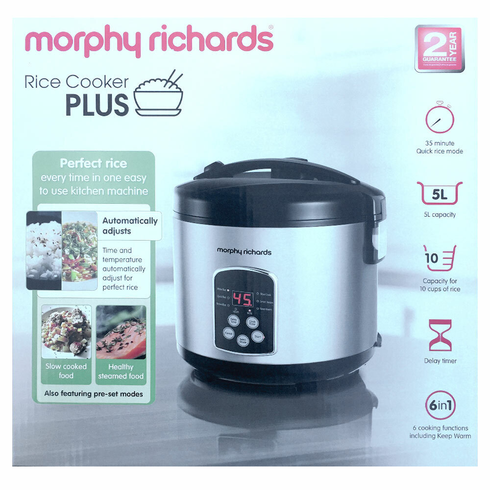 Morphy Richards 6in1 MultiCooker 5L/10 Cup Electric Rice Cooker w/Non