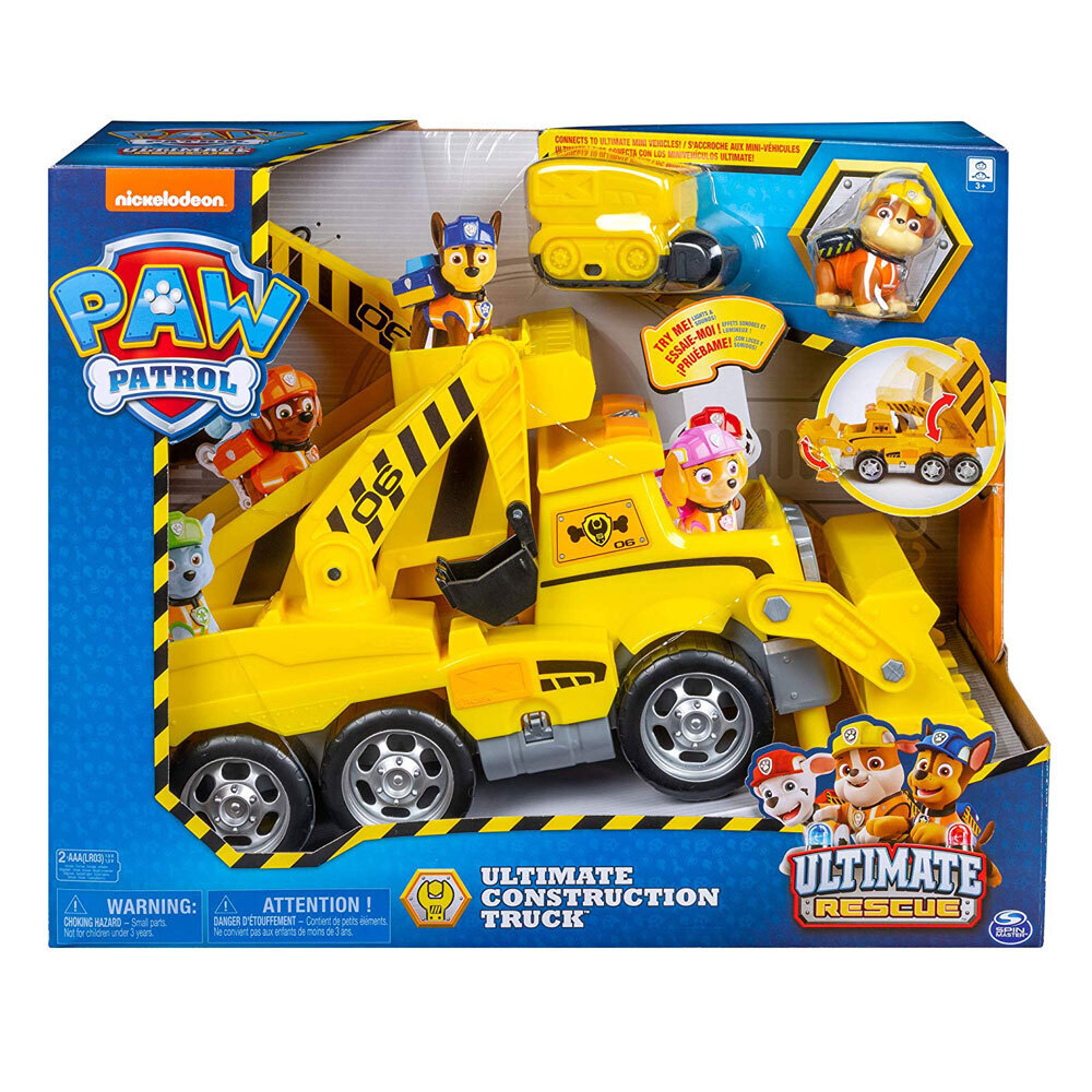 Nickelodeon Paw Patrol Ultimate Rescue Construction Dump Truck Toy for