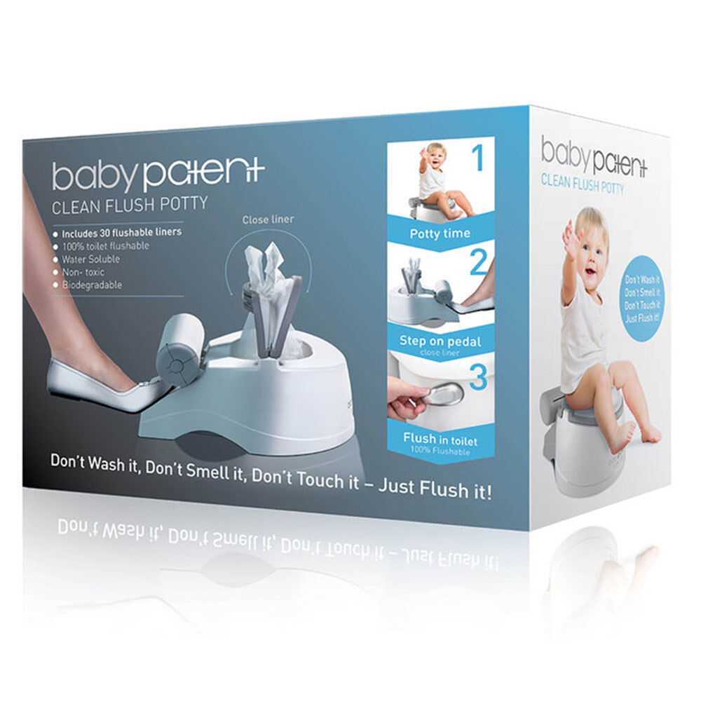 Baby Patent Clean Flush Potty 30 Flushable Liners Toddler Toilet