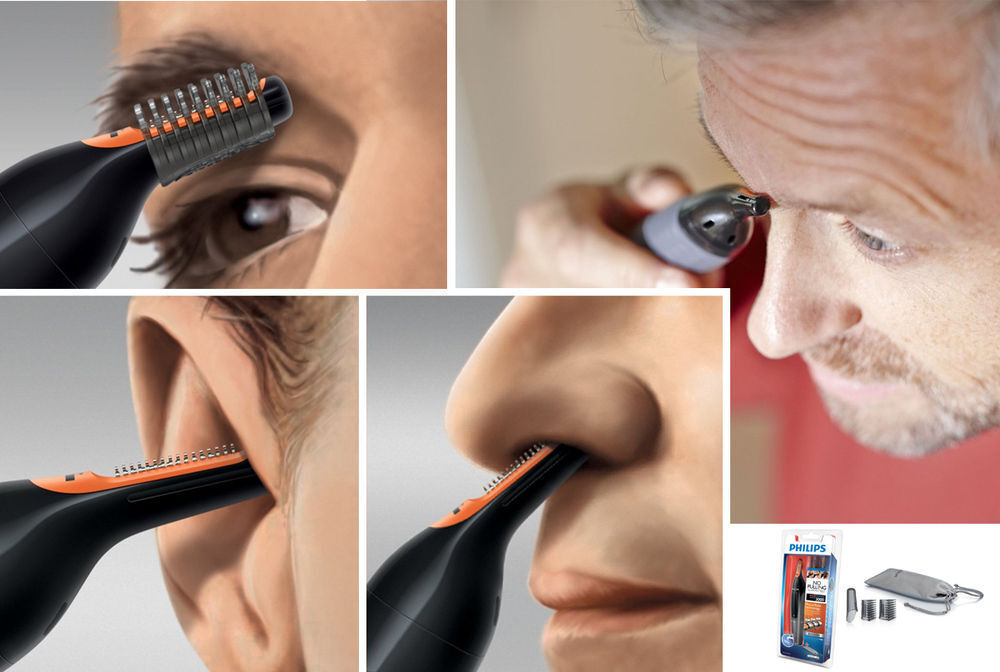 Hair Trimmer PHILIPS NT3160 Nose Ear Eyebrow Shaver Washable No