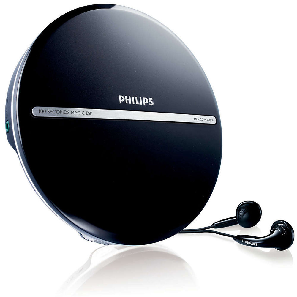 Philips Portable MP3 CD CDR CDRW Player/JogProof 100 sec + Earphones