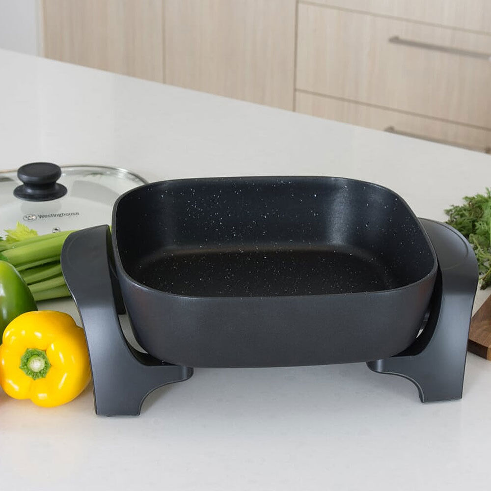 Westinghouse 12" Electric Skillet Frypan NonStick Skillet Glass Lid