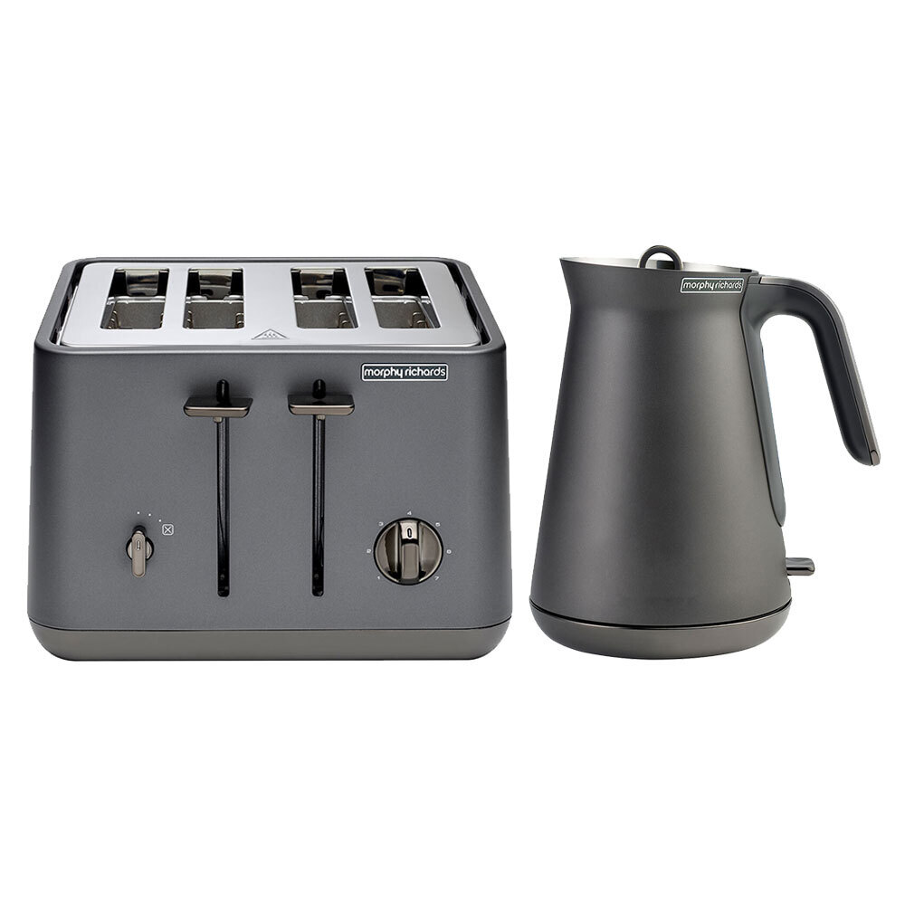 Morphy Richards Aspect Titanium 4 Slice Toaster/Cordless Kettle w
