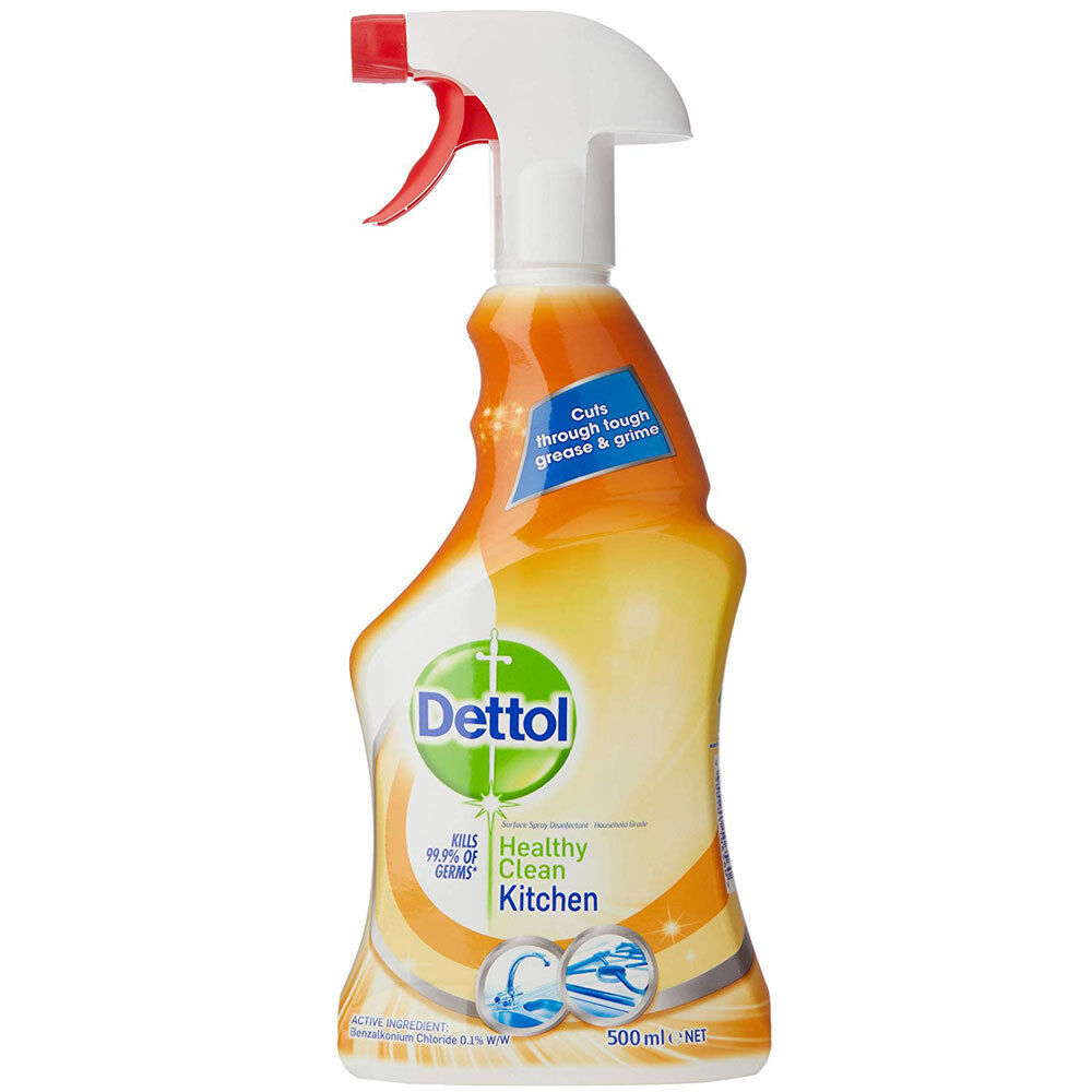 Dettol 500ml Healthy Clean Kitchen Cleaning Spray Cleaner Home