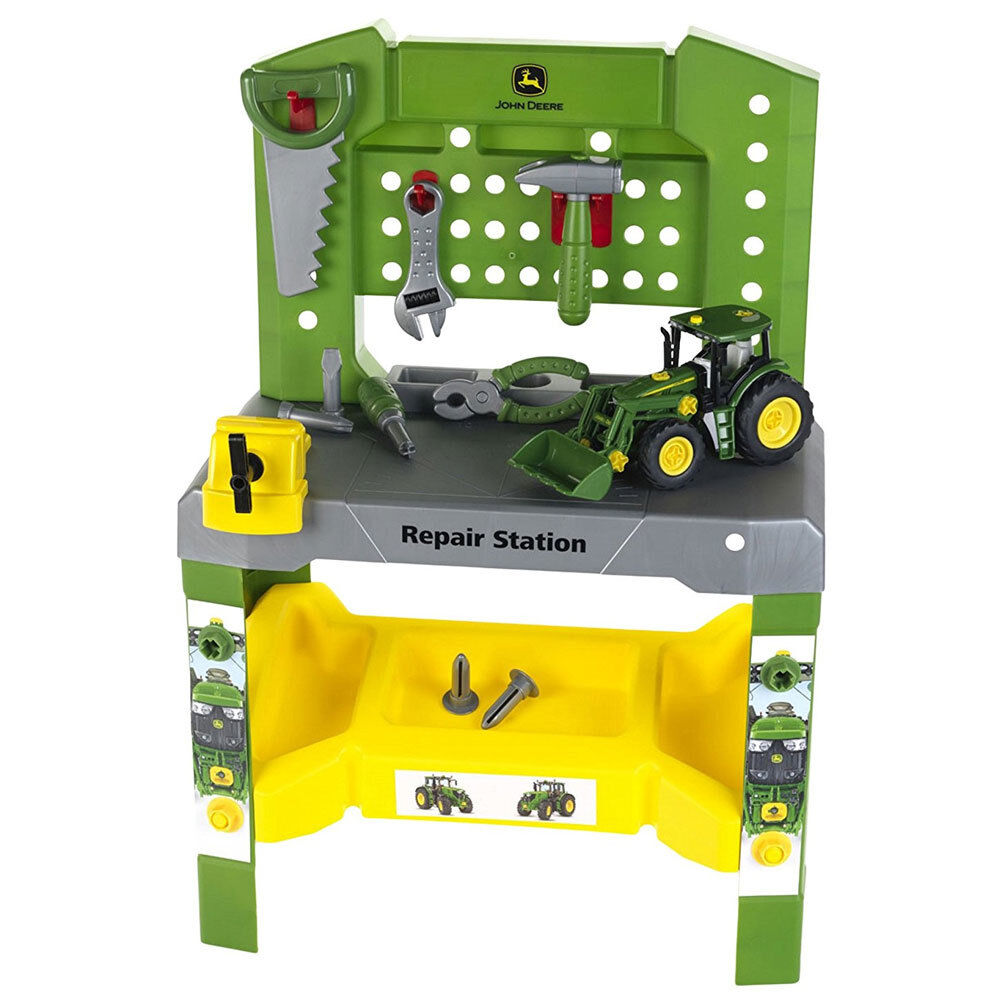 John Deere 75pc Repair Station Tool Tractor Kids Game Fun Toy