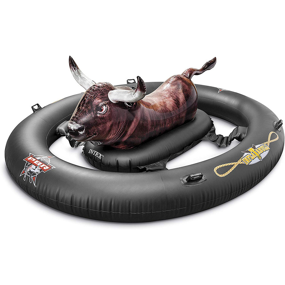 bull riding pool toy