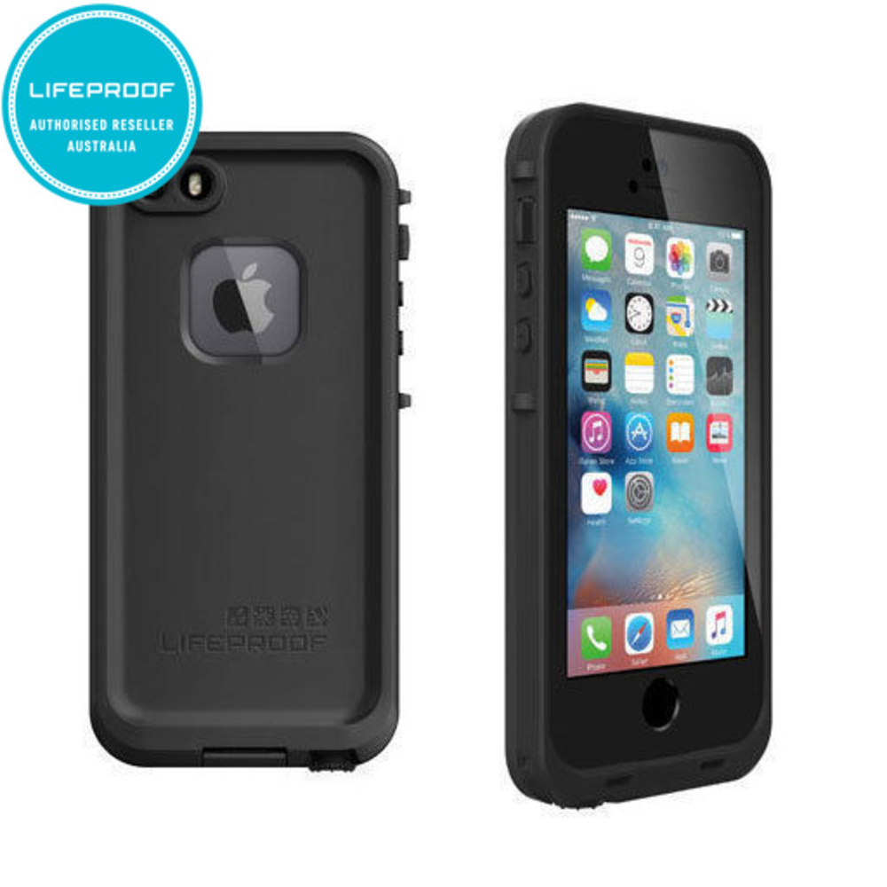 Lifeproof Fre Waterproof Shockproof Black Case Cover for iPhone 5 5S SE