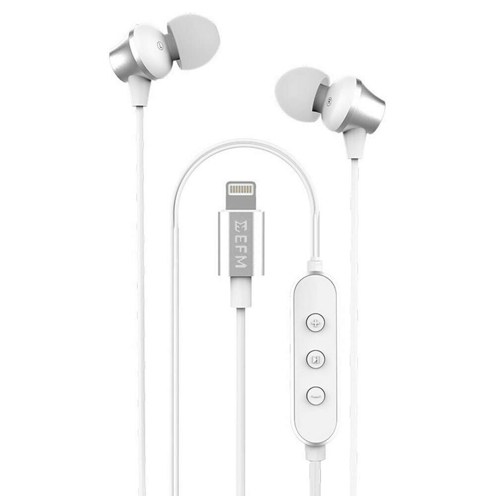 EFM Atlas Wired InEar Lightning Earphones for iPhone 8 X XS XR Max