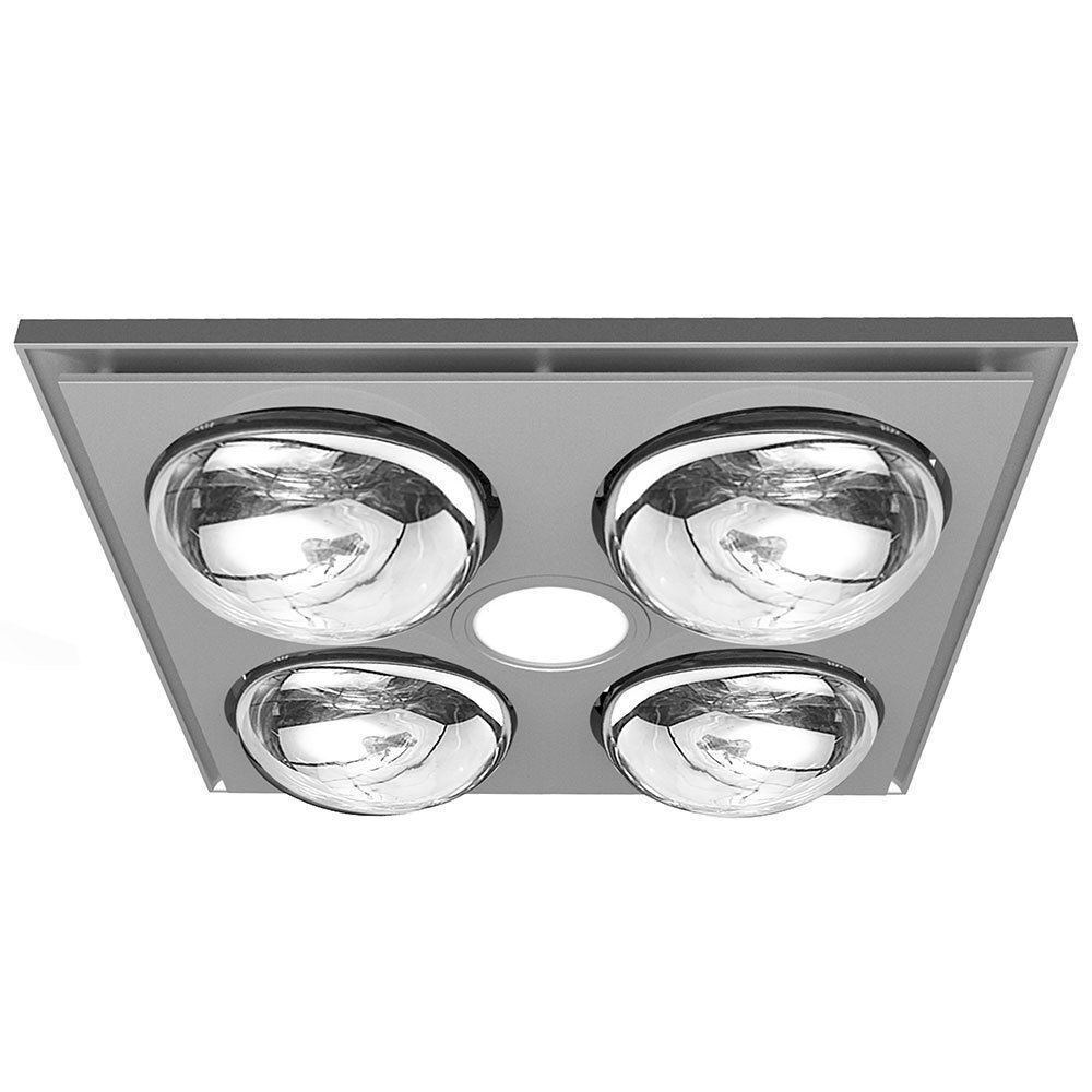 Heller 3 in 1 Bathroom Ceiling Exhaust Fan Heater Heat Globes LED Light