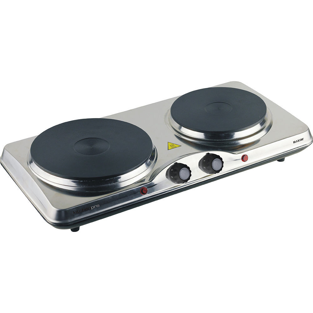 Maxim HP2 Portable Dual Electric Stove Hot Plate Cooker Hotplate