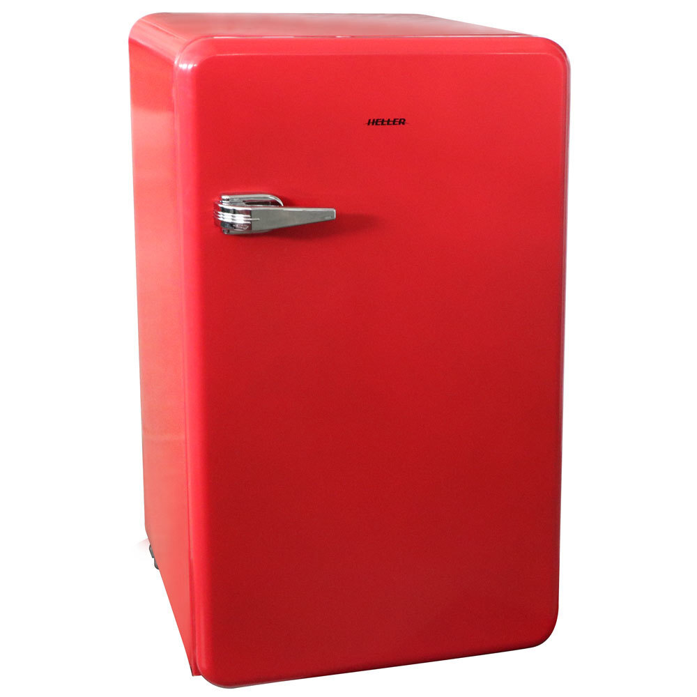 Heller 90L Mini Retro Bar Fridge Drinks Home Refrigerator Cooler