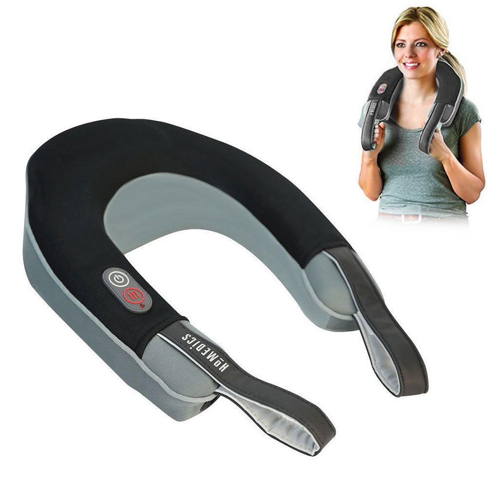 Neck Shoulder Heat Massager Portable Homedics Cushion Heat Vibration Travel 31262064646 Ebay