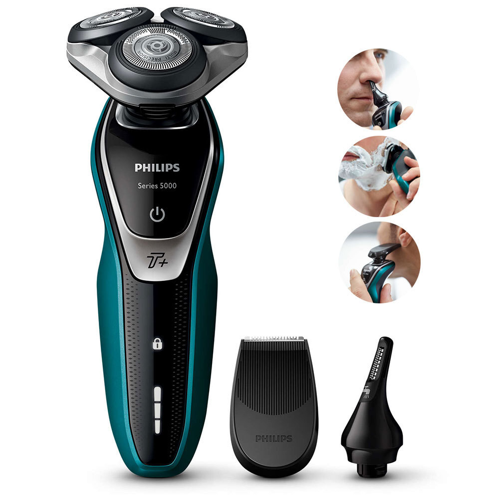 Philips S5550 Wet Dry Electric Cordless Shaver Men Nose Rechargeable