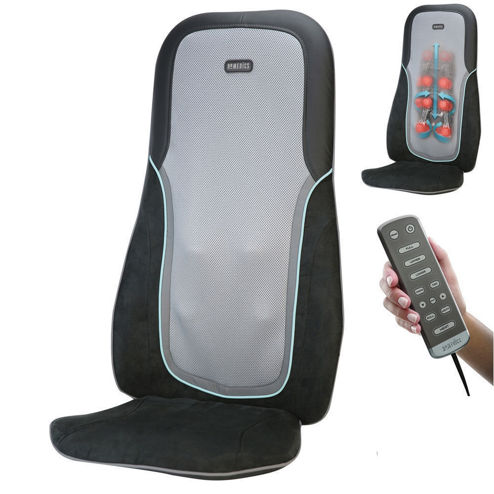 Homedics Shiatsu Percussion Massage Cushion Heat Chair Back Massager GY