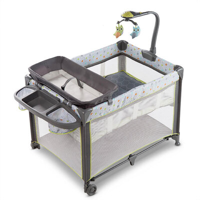 Ingenuity Smart & Simple Baby Travel Cot w/Changing Table