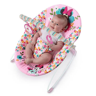 Bright Starts Minnie Mouse Pink Vibrating Bouncer