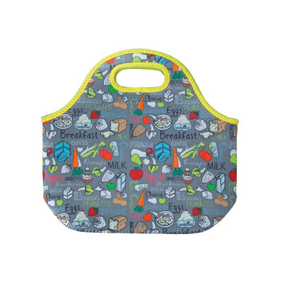 Water Resistant Neoprene Lunch-Bag W/Shoulder Strap For Lunchbox Cold Warm Food