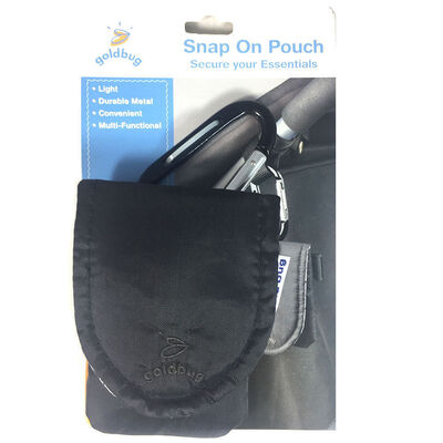Goldbug Black Snap On Pouch