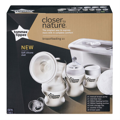 Tommee Tippee Closer To Nature Manual Breast Pump Kit