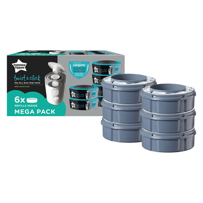 6PK Twist & Click Refill Pack For All Bins That Twists