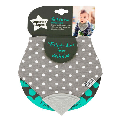 Tommee Tippee Teethe N Chew Bandana Bib 3m+