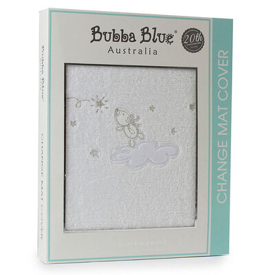 Bubba Blue Wish Upon A Star 48x82cm Change Mat/Pad Cover - White