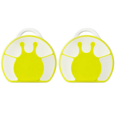 2PK Cargo Snack Box - 9m+ - White/Green