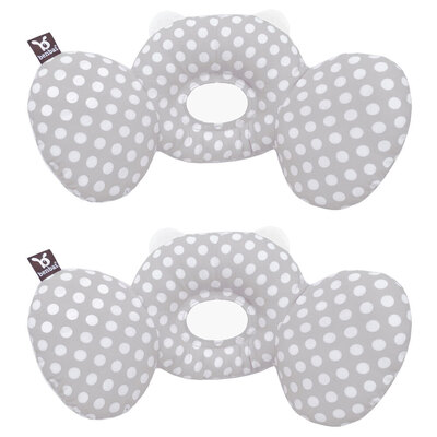 2PK Benbat Bear Hug Total Support Headrest - Light Grey